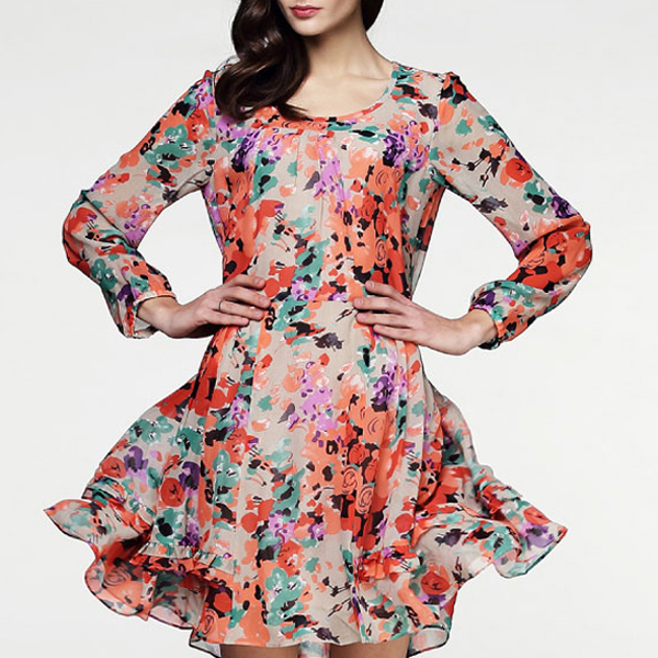 印花連衣裙加工 印花連衣裙加工